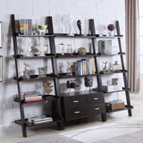 Colella 72-inch 5-shelf Storage Ladder Bookshelf Cappuccino - Tampa Furniture Outlet