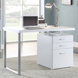 Brennan 47-inch 3-drawer Office Computer Desk White - Tampa Furniture Outlet