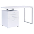 Tampa Furniture Outlet - Coaster - Brennan 47-inch 3-drawer Office Computer Desk White - 800325