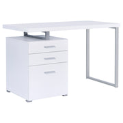 Tampa Furniture Outlet - Coaster - Brennan 47-inch 3-drawer Office Computer Desk White - 800325