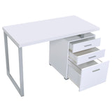 Brennan 47-inch 3-drawer Office Computer Desk White - Tampa Furniture Outlet