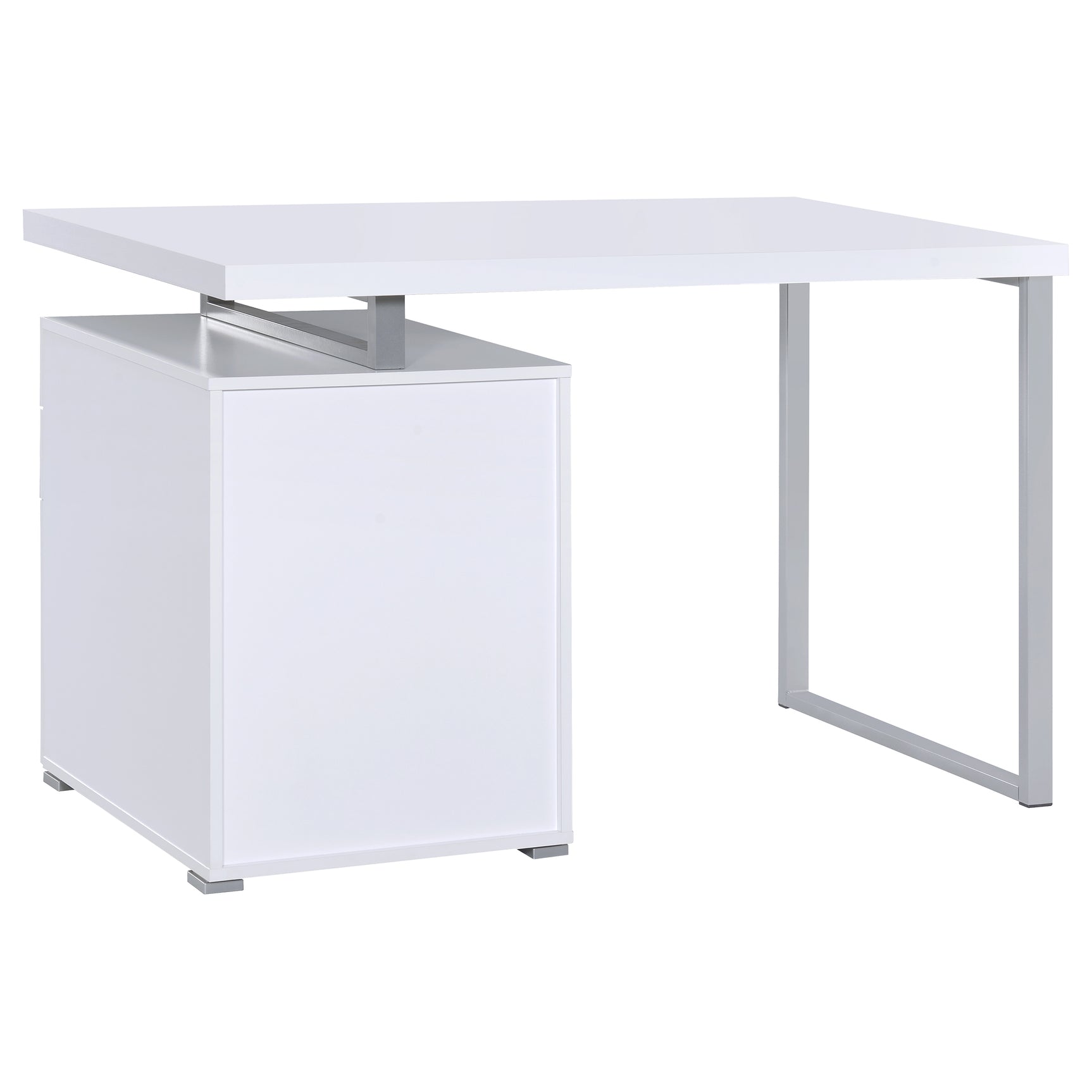 Brennan 47-inch 3-drawer Office Computer Desk White - Tampa Furniture Outlet