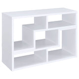 Velma Multipurpose TV Stand and Bookshelf White - Tampa Furniture Outlet