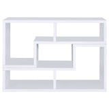 Velma Multipurpose TV Stand and Bookshelf White - Tampa Furniture Outlet