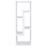 Velma Multipurpose TV Stand and Bookshelf White - Tampa Furniture Outlet