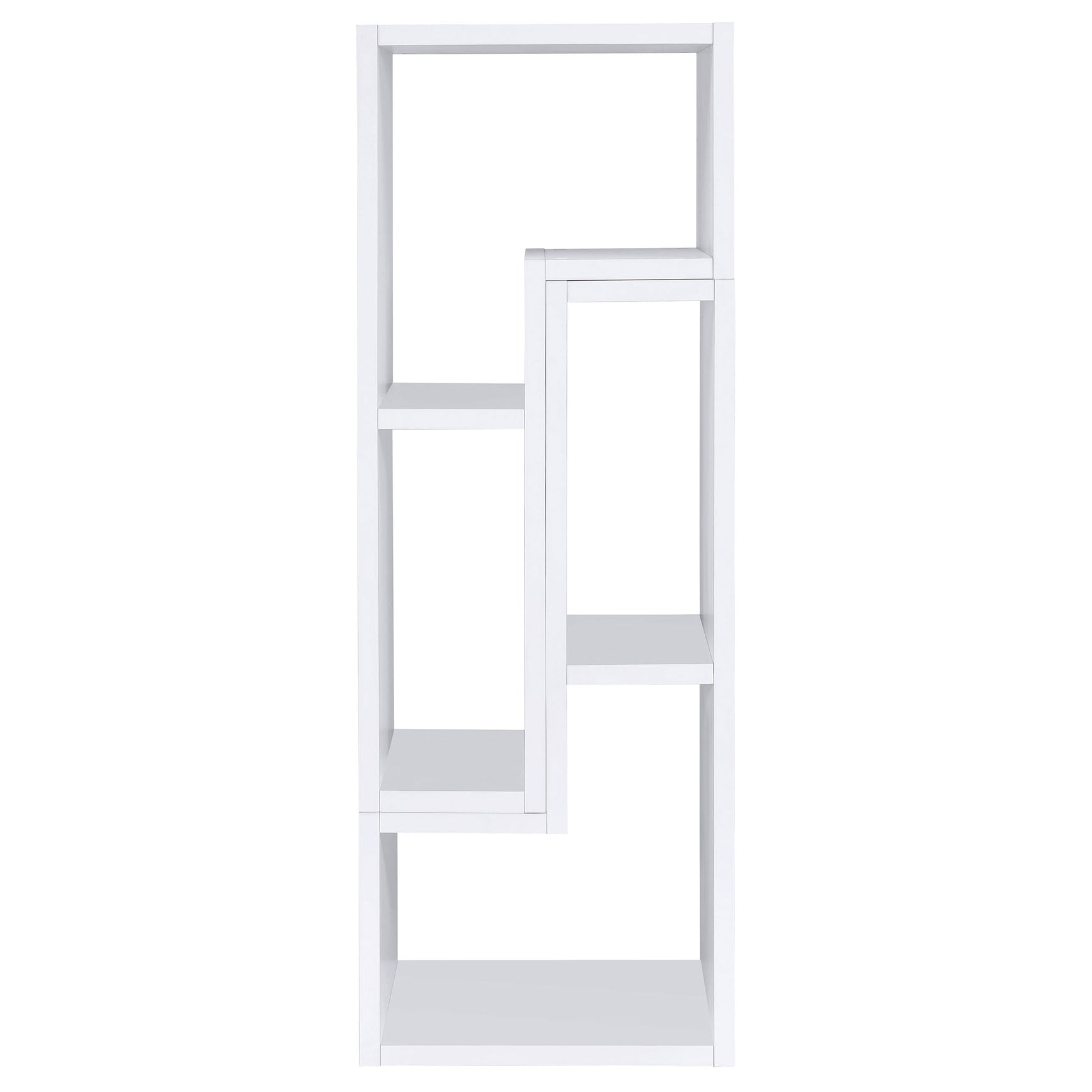 Velma Multipurpose TV Stand and Bookshelf White - Tampa Furniture Outlet
