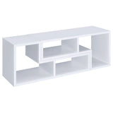 Velma Multipurpose TV Stand and Bookshelf White - Tampa Furniture Outlet