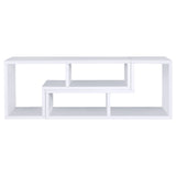 Velma Multipurpose TV Stand and Bookshelf White - Tampa Furniture Outlet