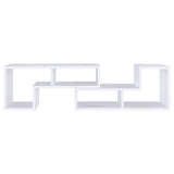 Velma Multipurpose TV Stand and Bookshelf White - Tampa Furniture Outlet
