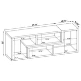Velma Multipurpose TV Stand and Bookshelf White - Tampa Furniture Outlet