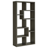 Tampa Furniture Outlet - Coaster - Theo 71-inch 6-shelf Bookshelf Weathered Grey - 800510
