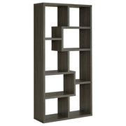 Tampa Furniture Outlet - Coaster - Theo 71-inch 6-shelf Bookshelf Weathered Grey - 800510