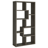 Theo 71-inch 6-shelf Bookshelf Weathered Grey - Tampa Furniture Outlet