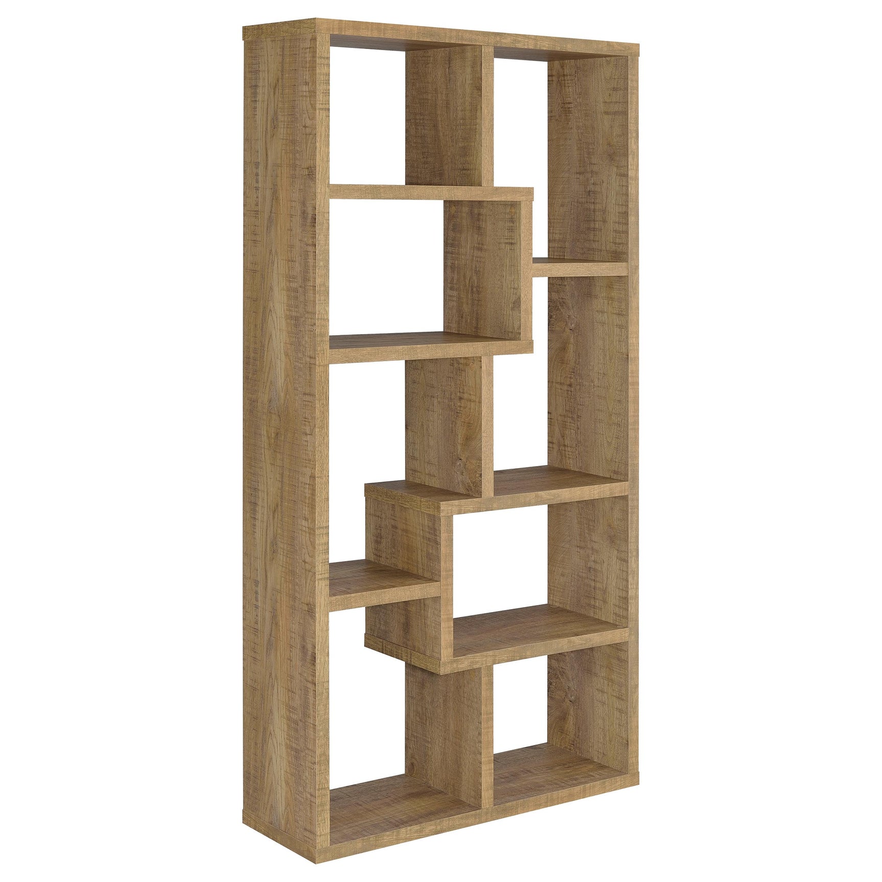 Tampa Furniture Outlet - Coaster - Theo 71-inch 6-shelf Bookshelf Mango - 800515