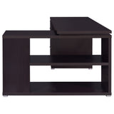 Yvette 60-inch 3-drawer L-Shape Computer Desk Cappuccino - Tampa Furniture Outlet