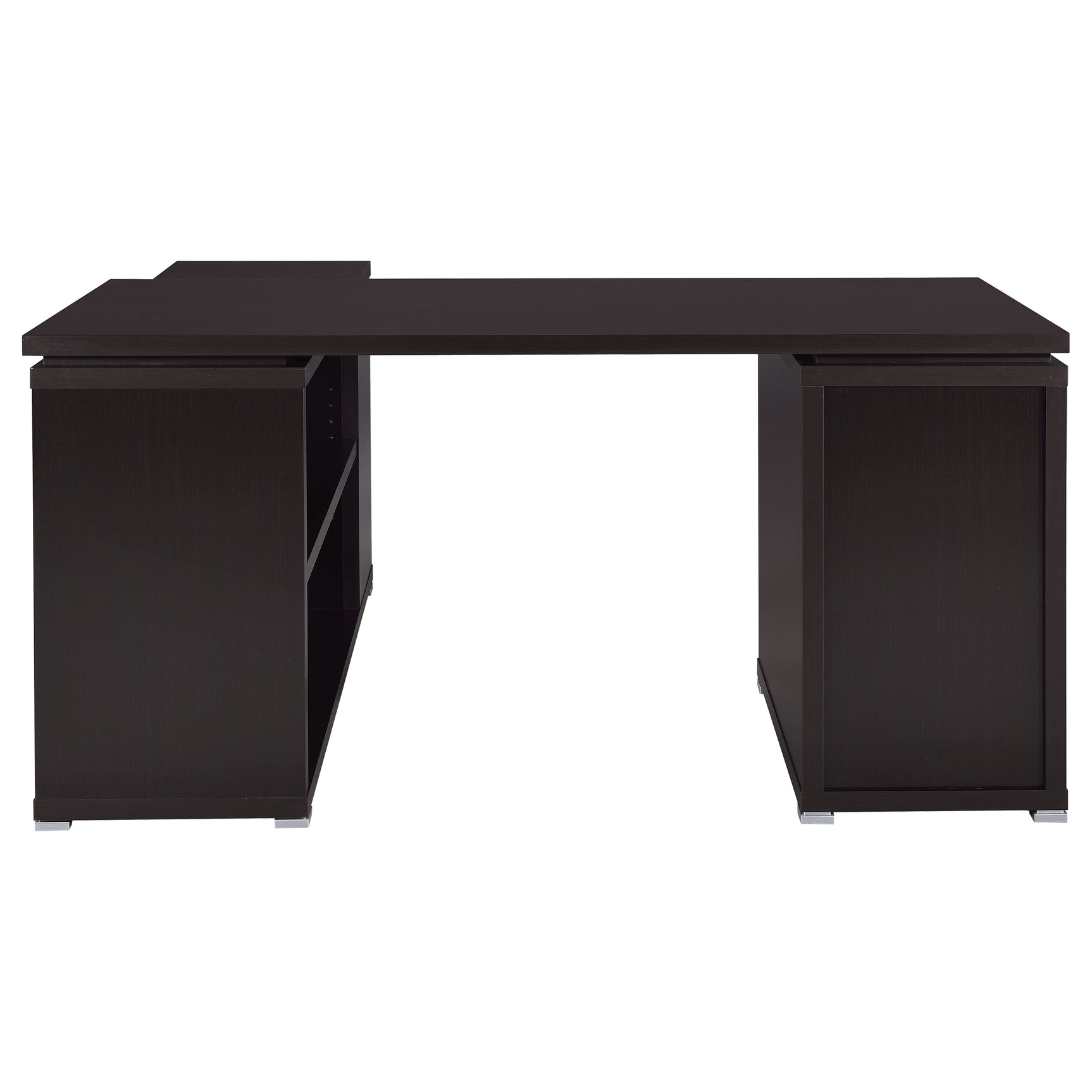 Yvette 60-inch 3-drawer L-Shape Computer Desk Cappuccino - Tampa Furniture Outlet