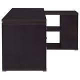 Yvette 60-inch 3-drawer L-Shape Computer Desk Cappuccino - Tampa Furniture Outlet