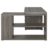 Yvette 60-inch 3-drawer L-Shape Computer Desk Weathered Grey - Tampa Furniture Outlet