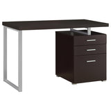 Brennan 47-inch 3-drawer Office Computer Desk Cappuccino - Tampa Furniture Outlet