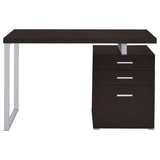 Brennan 47-inch 3-drawer Office Computer Desk Cappuccino - Tampa Furniture Outlet