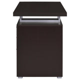 Brennan 47-inch 3-drawer Office Computer Desk Cappuccino - Tampa Furniture Outlet