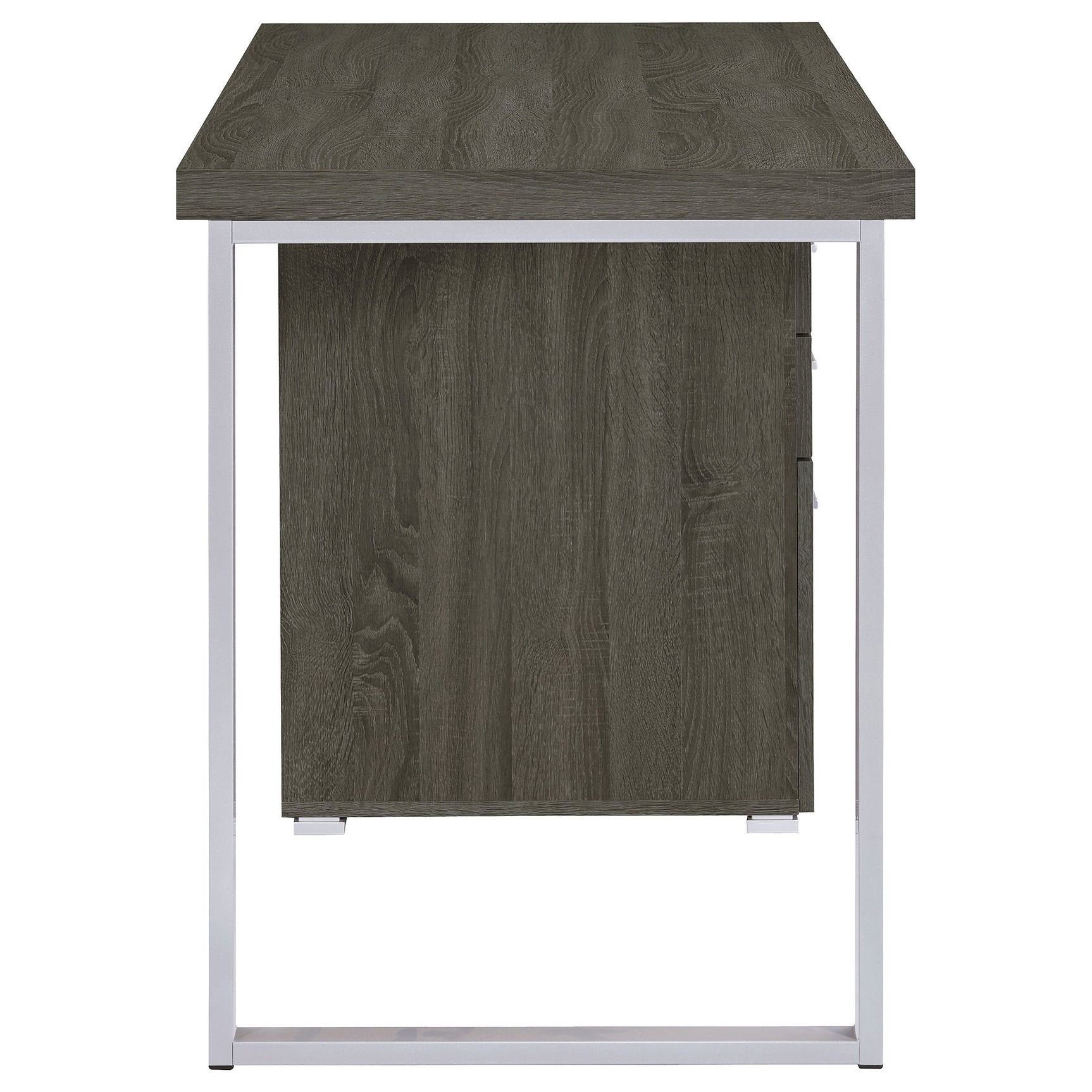 Brennan 47-inch 3-drawer Office Computer Desk Weathered Grey