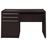 Halston 47-inch 2-drawer Office Desk with Cabinet Cappuccino - Tampa Furniture Outlet