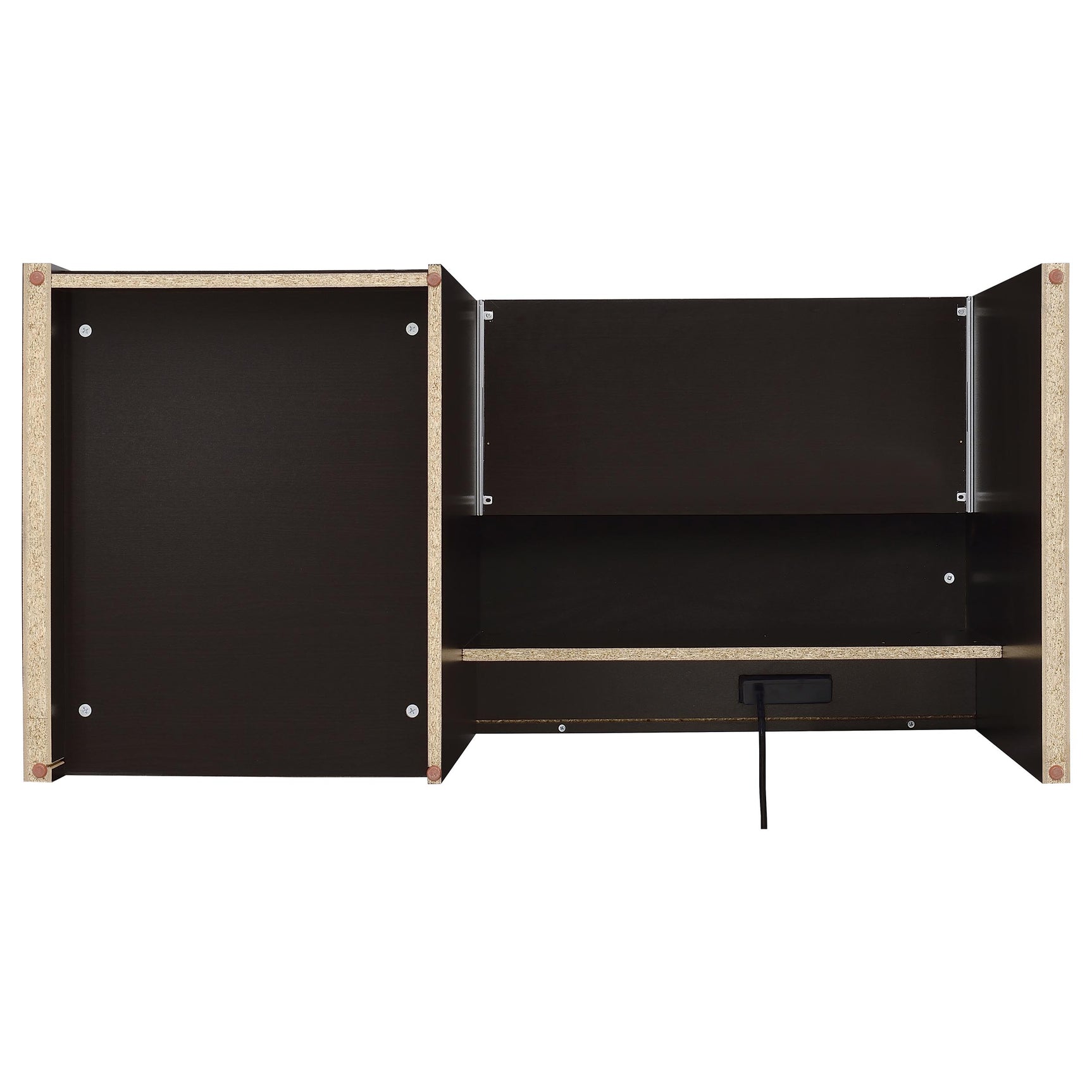 Halston 47-inch 2-drawer Office Desk with Cabinet Cappuccino - Tampa Furniture Outlet