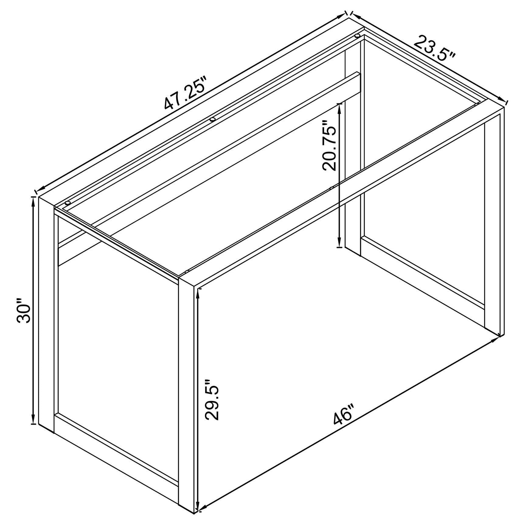 Hartford 47-inch Glass Top Writing Desk Chrome - Tampa Furniture Outlet