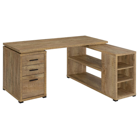 Tampa Furniture Outlet - Coaster - Yvette 60-inch 3-drawer L-Shape Computer Desk Mango - 800786