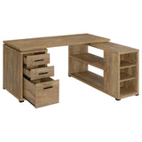 Yvette 60-inch 3-drawer L-Shape Computer Desk Mango