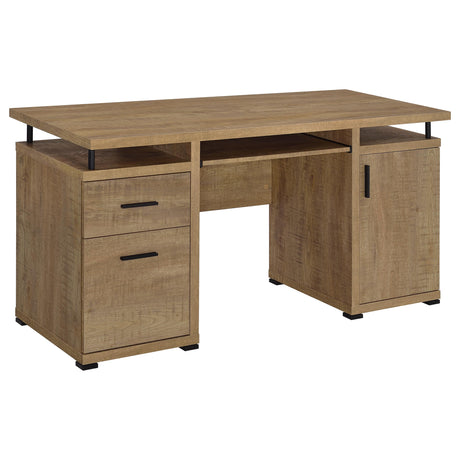 Tampa Furniture Outlet - Coaster - Tracy 55-inch 2-drawer Office Computer Desk Mango - 800788