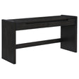 Tampa Furniture Outlet - Coaster - Leandro 2-drawer Home Office Writing Desk Burnished Black - 800790