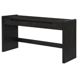 Leandro 2-drawer Home Office Writing Desk Burnished Black