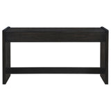 Leandro 2-drawer Home Office Writing Desk Burnished Black
