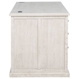Altidore 68-inch 7-drawer Executive Home Office Desk Distressed White