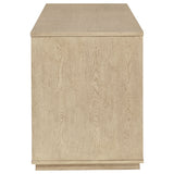 Harkes 75-inch 3-drawer Computer Desk with Adjustable Shelf Light Elm