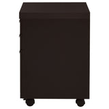 Skylar 3-drawer Home Office Mobile File Cabinet Cappuccino
