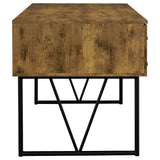 Analiese 63-inch 4-drawer Writing Desk Rustic Nutmeg