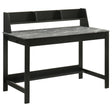 Tampa Furniture Outlet - Coaster - Besler 47-inch SmartTop Writing Desk with Shelf Grey Stone and Black - 801076