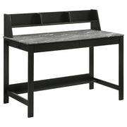 Tampa Furniture Outlet - Coaster - Besler 47-inch SmartTop Writing Desk with Shelf Grey Stone and Black - 801076