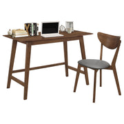 Tampa Furniture Outlet - Coaster - Karri 2-piece Home Office Computer Desk and Chair Set Walnut - 801095