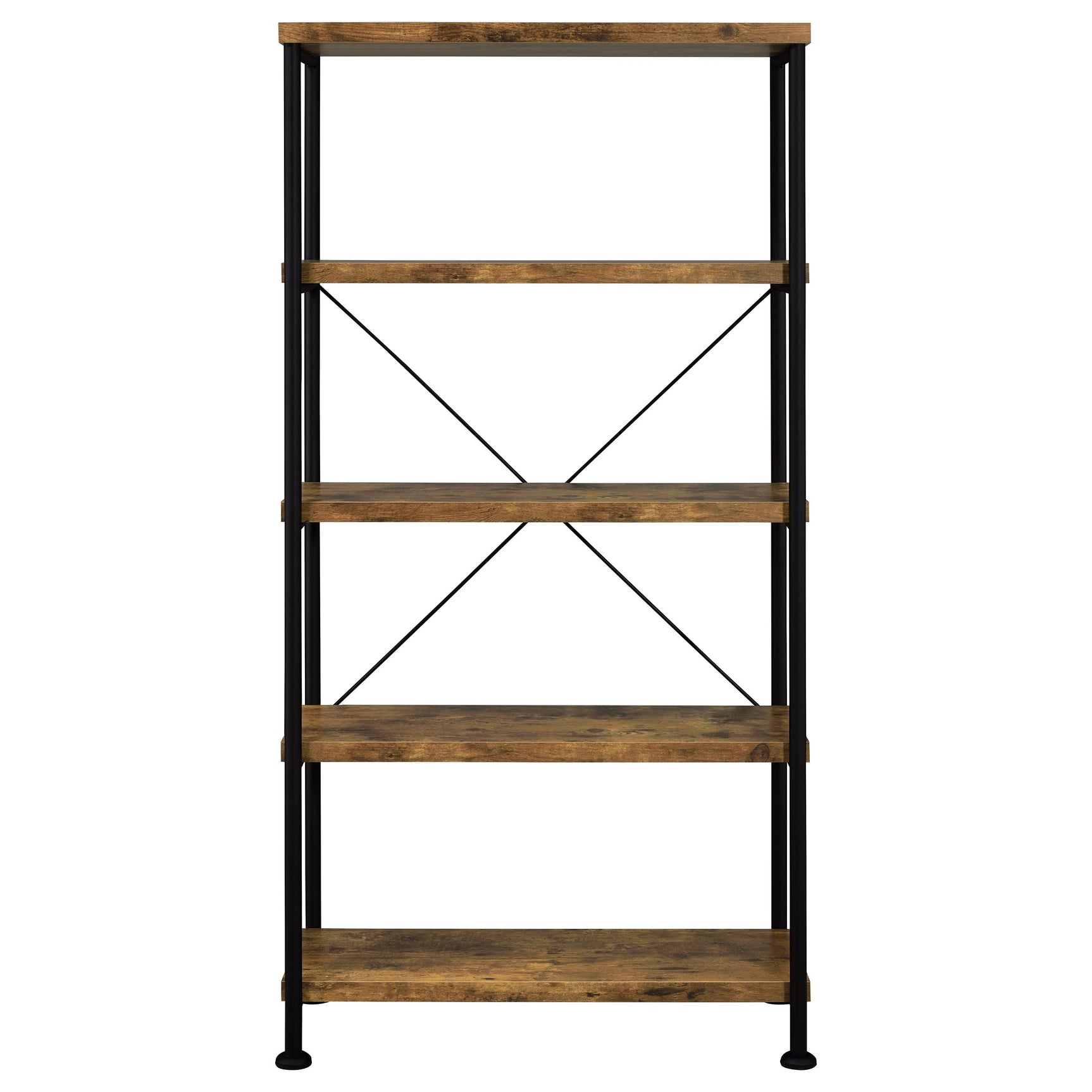 Analiese 63-inch 4-shelf Bookshelf Rustic Nutmeg - Tampa Furniture Outlet