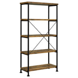 Analiese 63-inch 4-shelf Bookshelf Rustic Nutmeg - Tampa Furniture Outlet