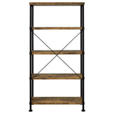 Analiese 63-inch 4-shelf Bookshelf Rustic Nutmeg - Tampa Furniture Outlet