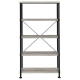 Analiese 63-inch 4-shelf Bookshelf Grey Driftwood - Tampa Furniture Outlet