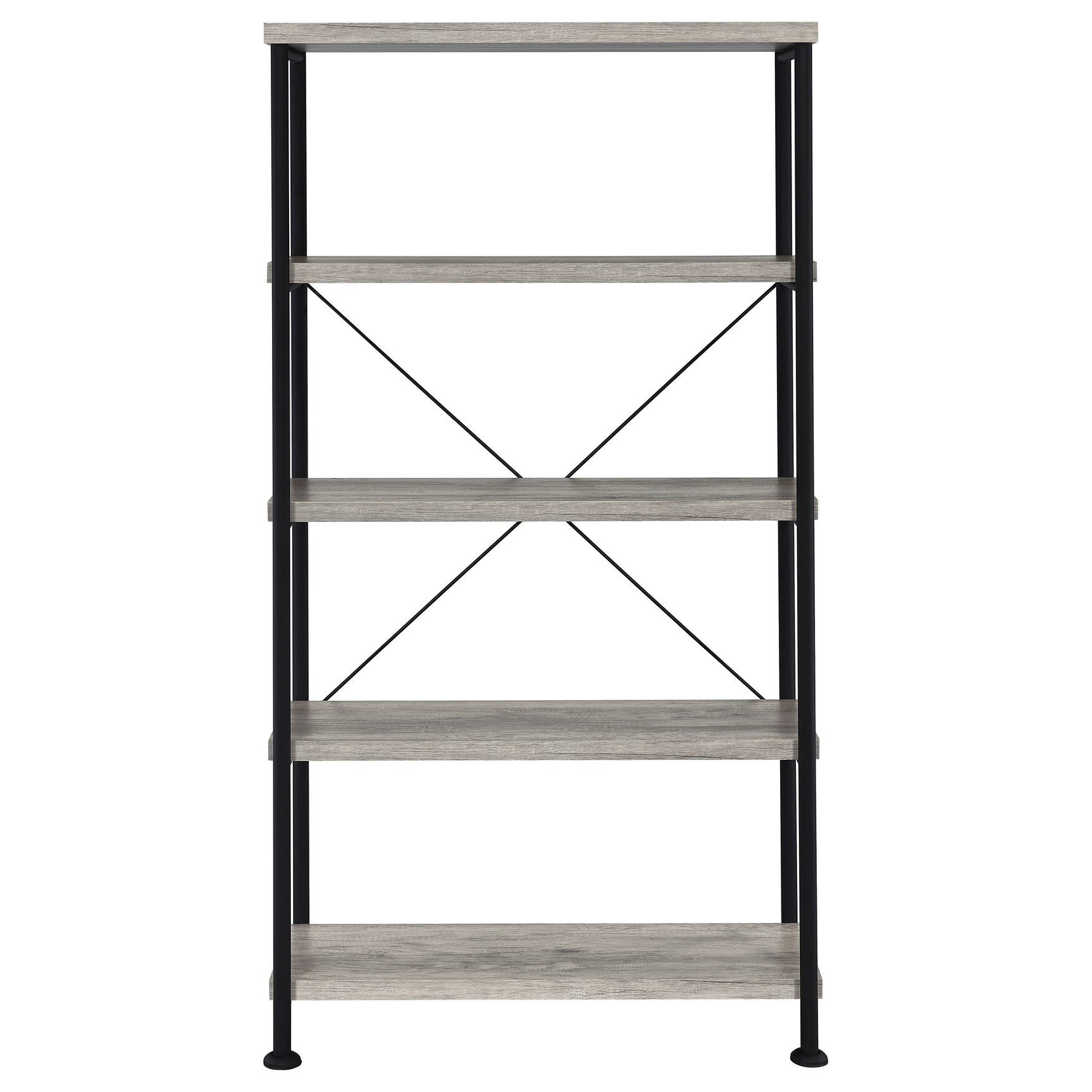 Analiese 63-inch 4-shelf Bookshelf Grey Driftwood - Tampa Furniture Outlet