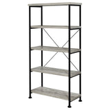 Analiese 63-inch 4-shelf Bookshelf Grey Driftwood - Tampa Furniture Outlet