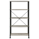 Analiese 63-inch 4-shelf Bookshelf Grey Driftwood - Tampa Furniture Outlet