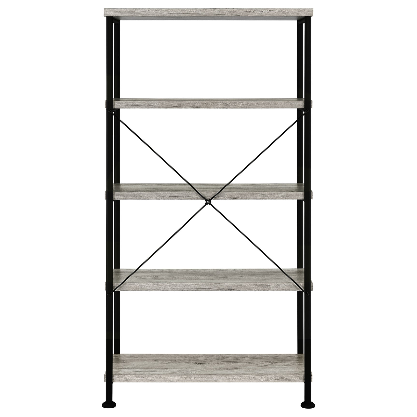 Analiese 63-inch 4-shelf Bookshelf Grey Driftwood - Tampa Furniture Outlet